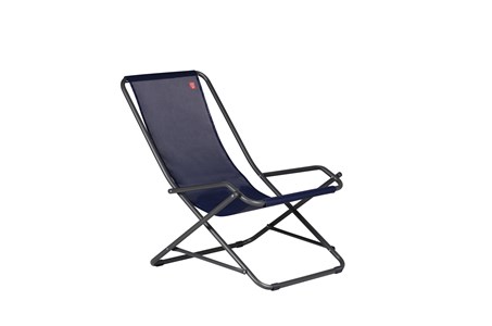 Transat - dondolina - acier anthracite batyline bleu marine l.92xl.63xh.83cm