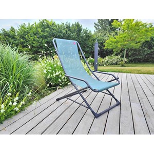 Dondolina acier ant texfil vert sauge