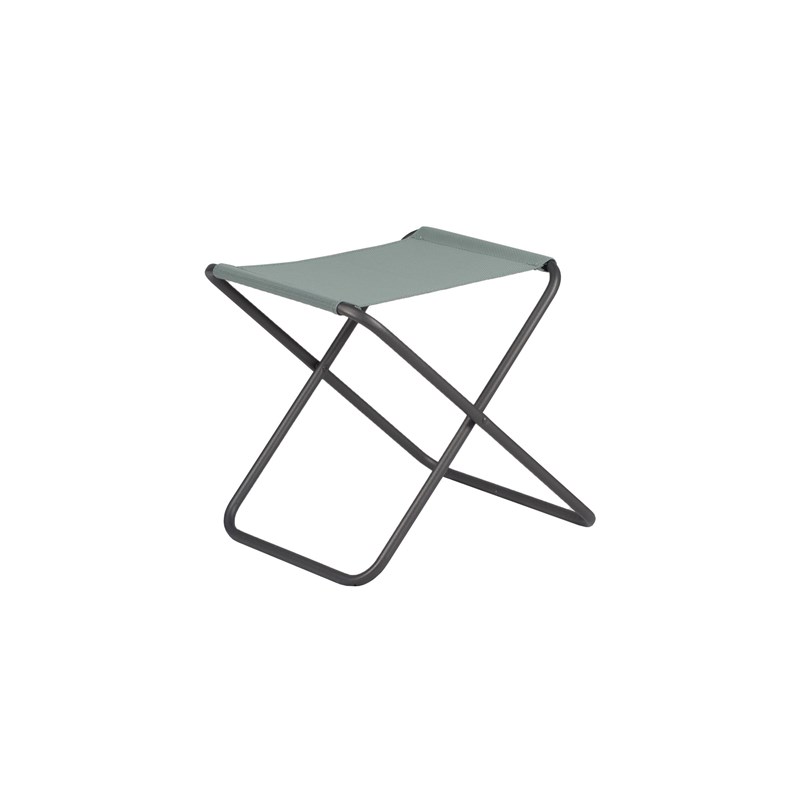 Repose pieds - chico - alu. Anthracite batyline vert sauge - l.49xl.61xh.42cm