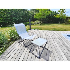 Fiesta acier ant texfil blanc gris