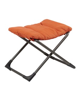 Repose pieds - chico soft - alu. Anthracite oléfine orange - l.49xl.60xh.47cm