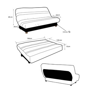 Housse de clic-clac heva  130 x 190