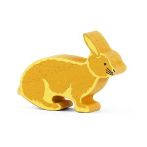 Figurine en bois fsc lapin