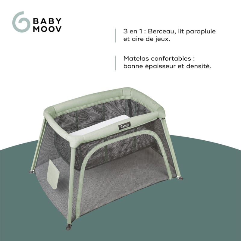 Lit parapluie bébé 3 en 1 moov and comfy (Babymoov) - Image 2