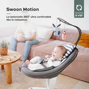Balancelle swoon motion zinc ultra 360° Gris