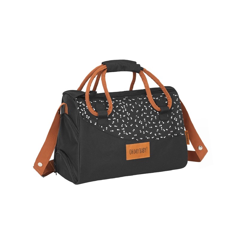 Sac à langer pocketstyle noir camel