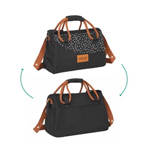 Sac à langer pocketstyle noir camel