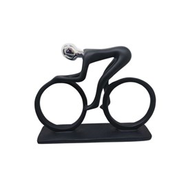 Statuette cycliste initial