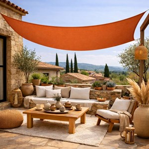 Voile ombrage rectangulaire - 2x3m Rouge