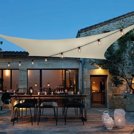 Voile d'ombrage rectangulaire - 3x4m