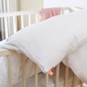 Housse de couette en coton bio blanc