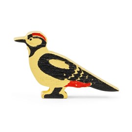 Figurine en bois fsc pic épeiche