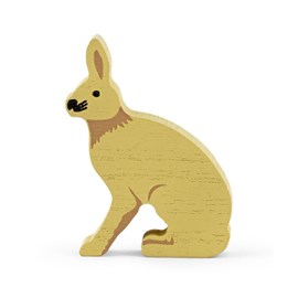 Figurine en bois fsc lièvre