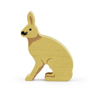Figurine en bois fsc lièvre