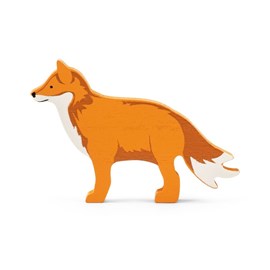 Figurine en bois fsc renard roux