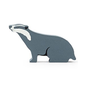 Figurine en bois fsc blaireau