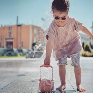 Arrosoir de plage en silicone soupl