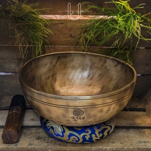 Bol tibétain chantant pleine lune ø28cm