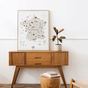 Affiche carte de france