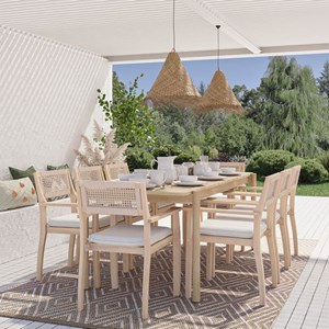 Lot de 2 fauteuils de jardin en  samoa