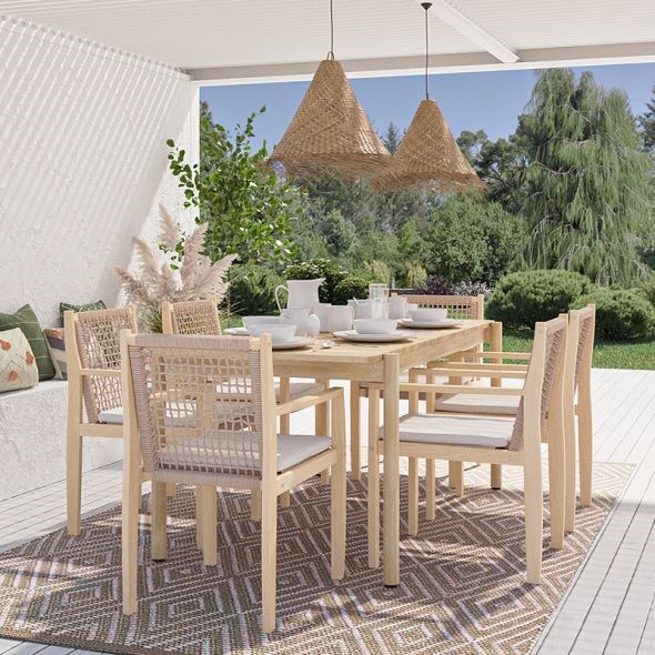 Beau Rivage - Lot de 2 fauteuils de jardin en samoa