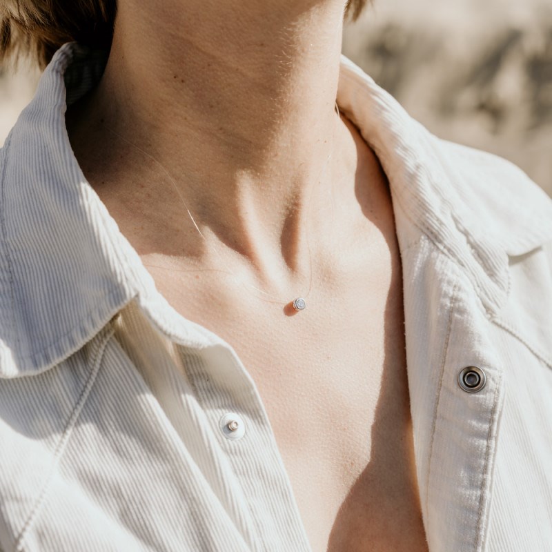 Nerina Bijoux - Ras de cou transparent fil de nylon