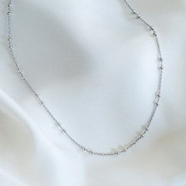 Collier ras de cou malaga argent