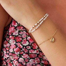 Bracelet coquillage acier inoxydable