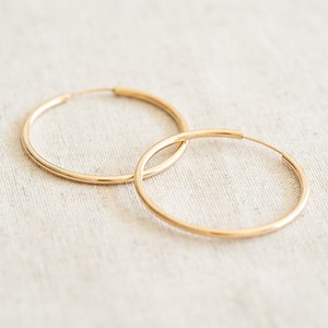 Boucles d'oreilles créoles anneaux or