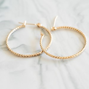 Boucles d'oreilles créoles s mode or