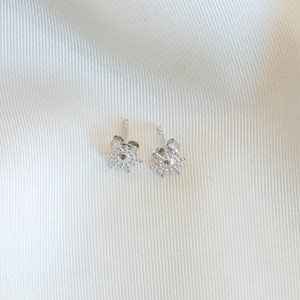 Boucles d'oreilles or puces argent