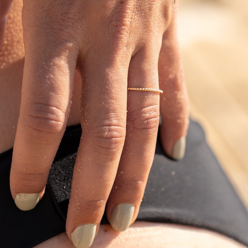 Nerina Bijoux - Bague très fine tendance plaqué or
