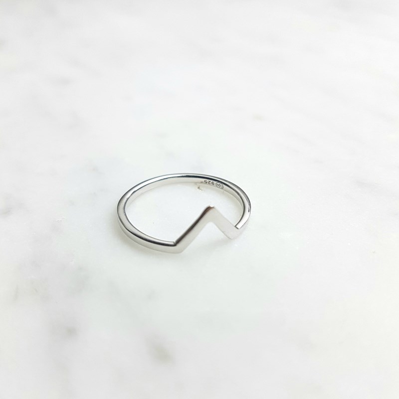 Nerina Bijoux - Bague fine argent mode tendance triangle