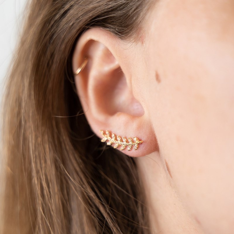 Nerina Bijoux - Boucles d'oreilles or epis de blé