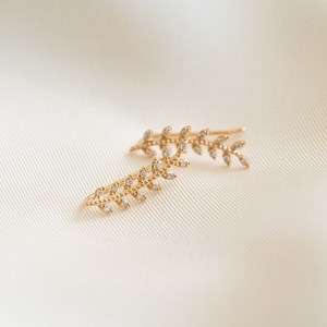 Boucles d'oreilles or  epis de blé