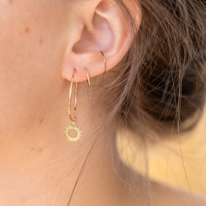 Nerina Bijoux - Créoles or rayon de soleil
