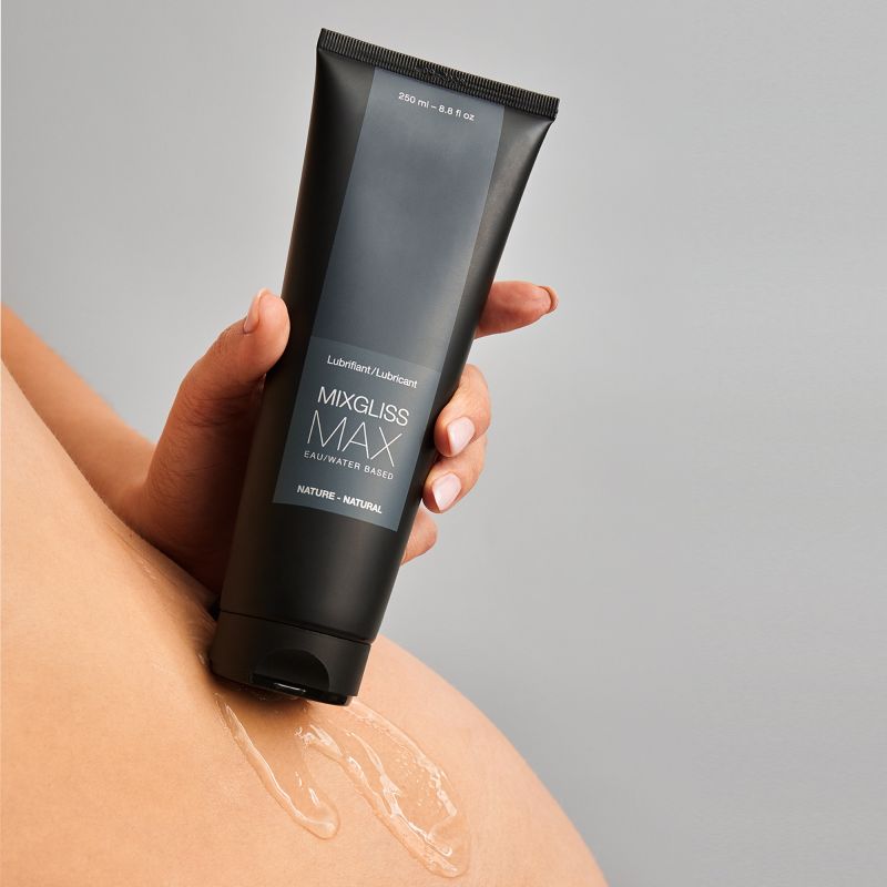 Lubrifiant Mixgliss MAX 250 Ml - À Base D'eau, Saveur Neutre, Emballage Discret, Neuf