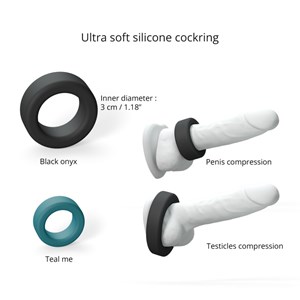 Anneau pénien - cool ring Noir