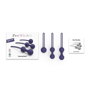 Coffret boules de geisha - perfit'kit Bleu foncé