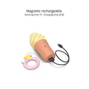 Stimulateur clitoridien - cand'ice Jaune