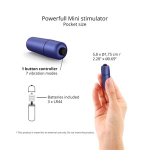 Mini stimulateur clitoridien - waouhhh Bleu foncé