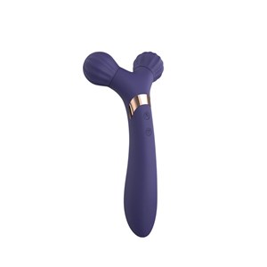Vibromasseur 2en1 - fireball Bleu foncé