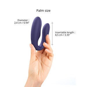 Vibromasseur couple - match up Bleu foncé