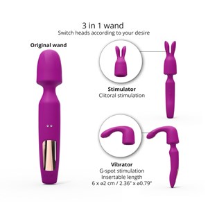Sextoy 3en1 - r-evolution Rose