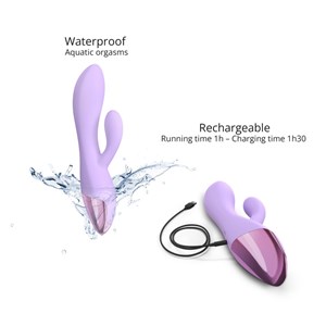 Sextoy double stimulation - funky bunny Violet