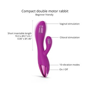 Sextoy double stimulation - funky bunny Rose