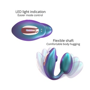 Oeuf vibrant télécommandé pour couple Bleu