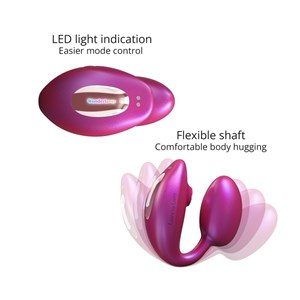 Oeuf vibrant télécommandé pour couple Rose