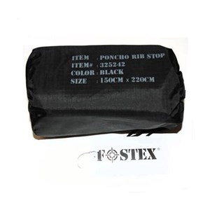 Poncho fostex ripstop taille unique-noir