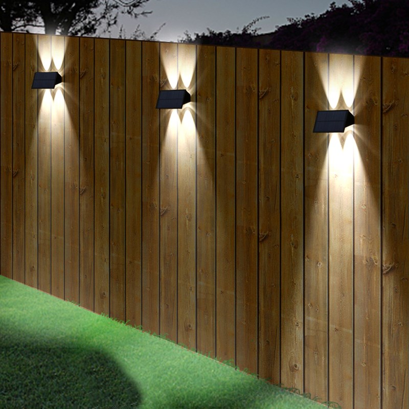 Lot de 2 projecteurs solaires noir blinky